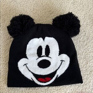 H&M Black and White Mickey Mouse Beanie